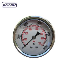 100mm axial oil anti-vibration pressure manometer