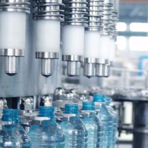 14 Heads Rotary Drinking Water Rinsing Filling Capping And Labeling Product Line