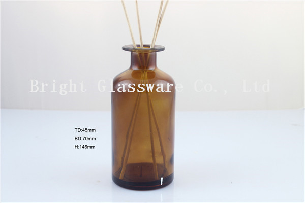Quality solid brown glass perfume bottle with cheap price for sale
