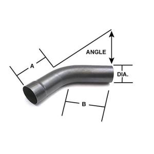 Buy cheap 2mm Thickness 30 Deg OD 3.5 Inch Exhaust Elbow from wholesalers