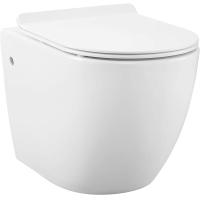 Buy cheap Seamless Wall Hung Toilet Glossy White With Urea Formaldehyde Cover product