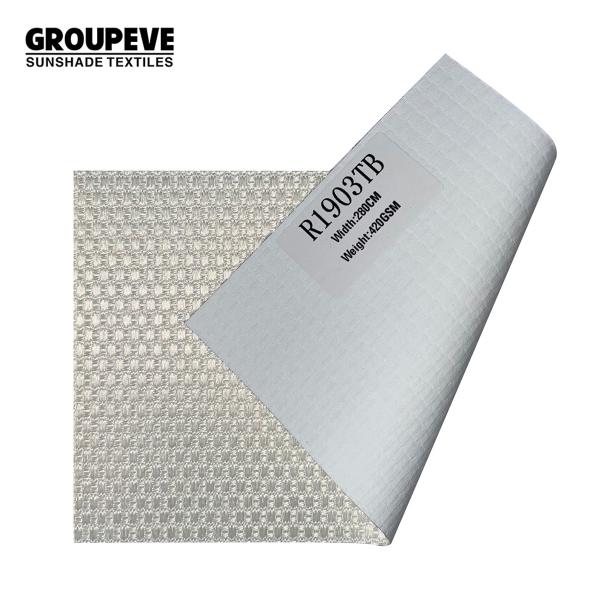 Quality Blackout Curtain Fabric Roman Blinds Jacquard Roller Shade Fabric Textured for sale