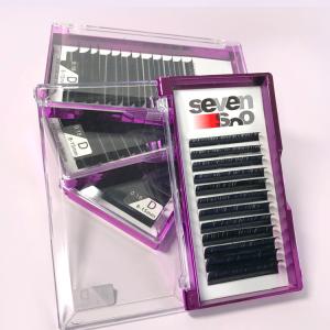 Buy cheap Black Silk Eyelash Extensions , Pure Handmade Individual Eyelash Extensions from wholesalers