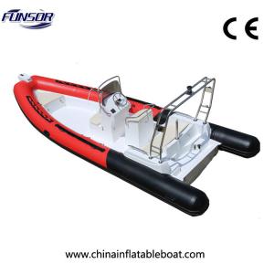 Buy cheap Entertainment Hypalon R680 Rigid Inflatable Boat , Fishing Inflatable Dive Boat product