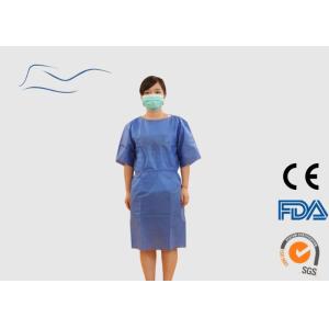 Buy cheap Light Blue Disposable Patient Gowns Dust Proof CE / ISO Certification from wholesalers