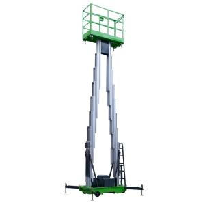 Quality Double Mast Manual Pushing Vertical Lifting Platform For 10m Platform Height for sale Buy cheap Double Mast Manual Pushing Vertical Lifting Platform For 10m Platform Height product
