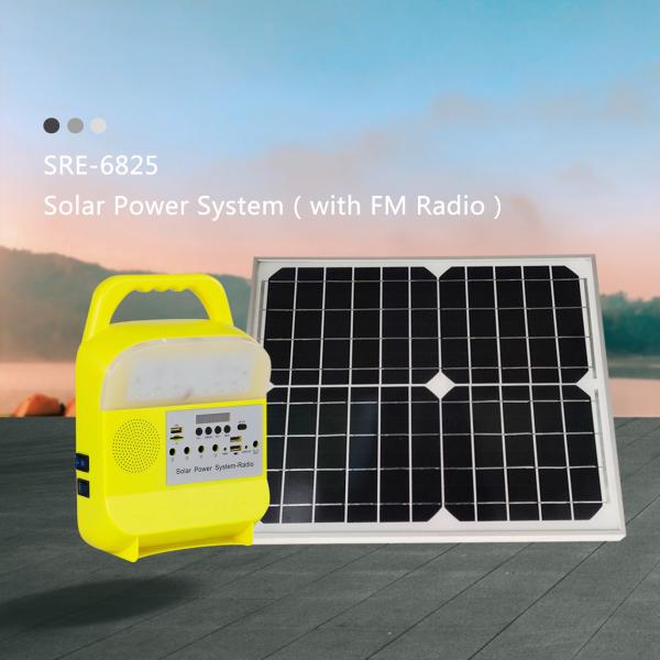 Quality Home Mobile Charging LED Solar Lamp Kit 25W Solar Panel System for sale