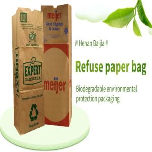 Buy cheap Custom Open Top Paper Yard Waste Bags Durable Eco Friendly from wholesalers
