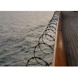 High Tensile Razor Type Concertina Barbed Wire Galvanized Fencing Lines