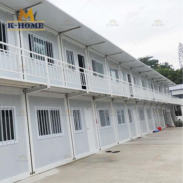 Buy cheap Double Floor Sandwich Panel House Prefabricated Labour Quarters from wholesalers