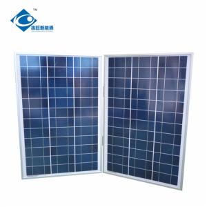 China 50W Transparent Glass Solar Panel ZW-50W-18V Aluminium Frame Portable Solar Charger 18V on sale