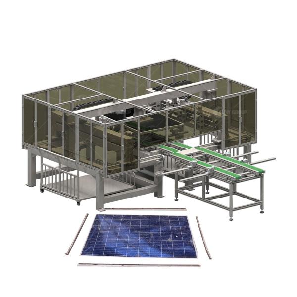 Quality Generation Solar Recycling Plant Aluminum Frame Removal Machine Included for sale