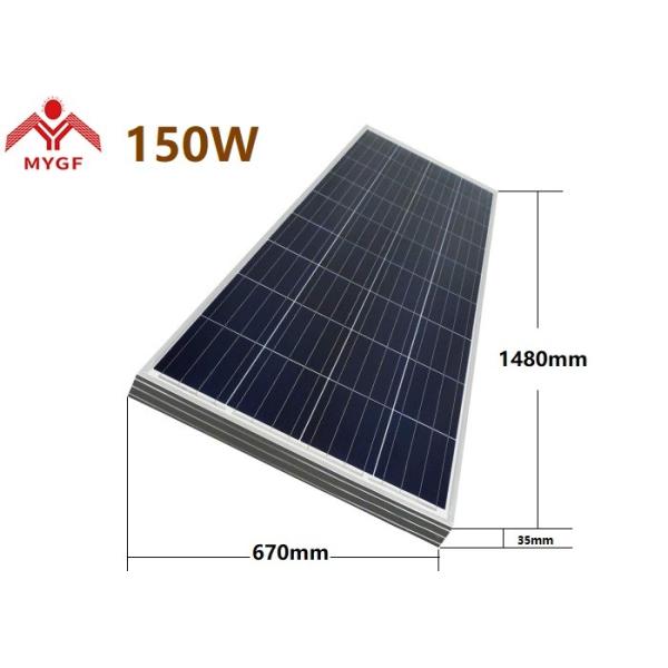 Quality ECO Friendly Polycrystalline Solar Panel High Module Conversion Efficiency for sale