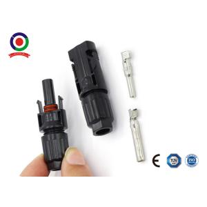 PPO Shell Solar Panel Connectors with ISO9001 Certification Double Seal Ring and