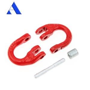 Buy cheap G80 12.5T Grade 80 Connecting Link Hammer Lock Chain Connector with Long-lasting Painting Finish from wholesalers