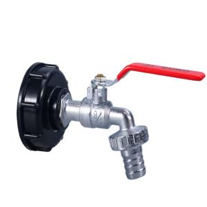 Buy cheap 3/4'' Nickel Plating Bibcock With Red Handle Faucet Adapter For Hose Garden Water Tap from wholesalers