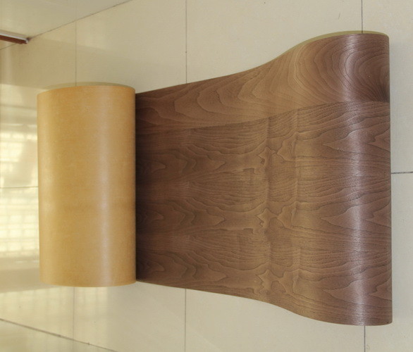 Buy cheap Sliced Natural American Walnut Wood Veneer Rolls With Fleece Backed from wholesalers