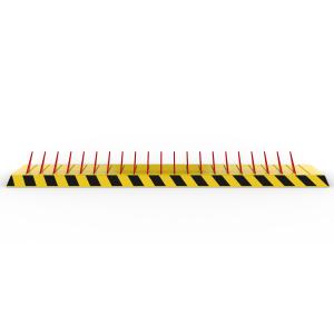 Buy cheap Police Road Tyre Spike Barrier With Reflective Strip , Tyre Deflation Spikes Electromechanical Paint from wholesalers