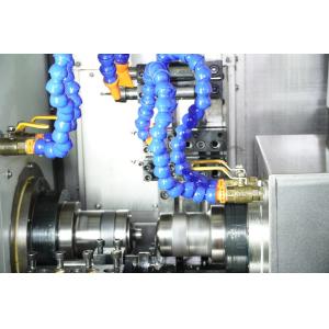 Buy cheap Metal Industrial Double Spindle Cnc Turning Machine FANUC Control System from wholesalers