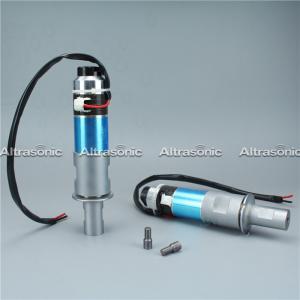 Buy cheap 20khz 1500w Ultrasonic Transducer with Titanium Booster and flange for welding equipment from wholesalers