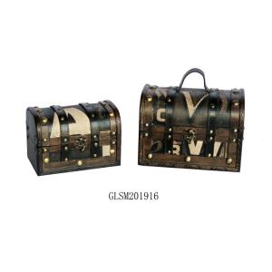 Buy cheap OBM L24*16 Polished Faux Leather Storage Trunk from wholesalers