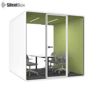 Buy cheap 6 Person Capacity Silent Booth with Aluminum+Steel Frame and Modern Design for Office and Studio from wholesalers