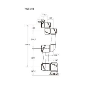 Buy cheap TM5-700 Collaborative Flexible Robot Arm 6KG Payload Manipulator For Mini Robot from wholesalers