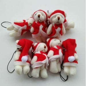 Buy cheap Mini Christmas Knuckle Bear 6cm Plush Toy Teddy Bear Doll Pendant with 6*3*2cm Size from wholesalers