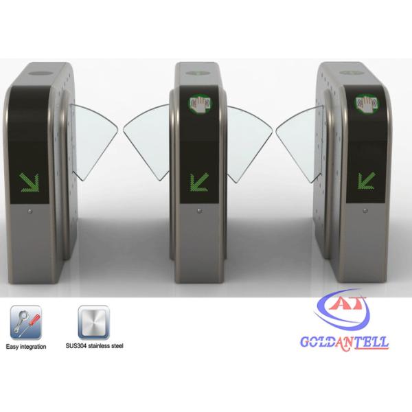 Buy cheap DC24V retractable Controlled Access Turnstiles wirh card reader identification equipments from wholesalers