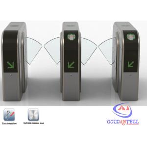 Buy cheap DC24V retractable Controlled Access Turnstiles wirh card reader identification equipments from wholesalers