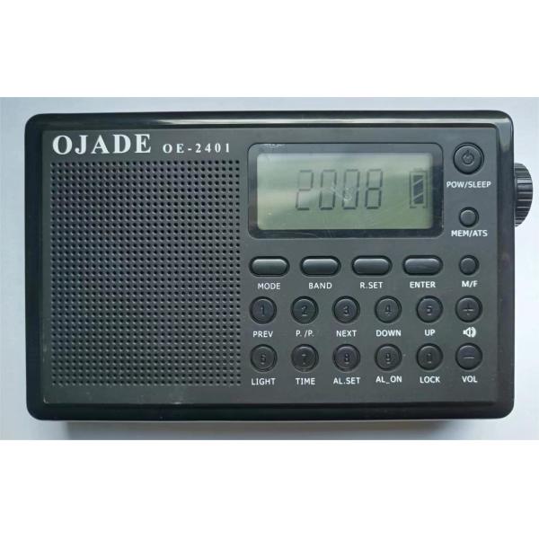 Quality Frequency Display Rechargeable FM Radio 230g Usb Multi Function With AUX Jack for sale