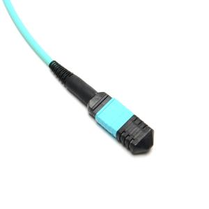 Buy cheap MPO MTP Fiber Optic Patch Cord PVC LSZH OM3 With Low Insertion Loss from wholesalers