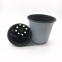 Buy cheap Cylindrical 0.5L Mini White Plastic Flower Pots Easy Transplanting product