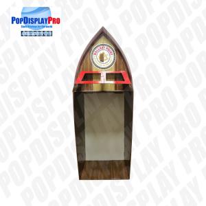 Visual Merchandising Custom Cardboard Shelf Display PVC Clear Window For