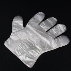 Buy cheap Popular Folding Transparent Plastic Gloves , Disposable Polyethylene Gloves from wholesalers