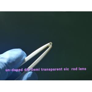 Polished Undoped 4h Semi Sic Single Crystal Rod Lens high purity