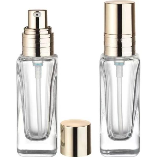 Buy cheap 30 ML Volume Sleek Modern Cosmetic Pump Bottle with Pump Or Spray Cap from wholesalers