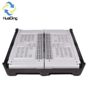 Wholesale large bulk storage box pallet foldable plastic pallet box for fruits