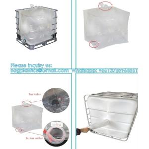 Transparent Aseptic IBC Tank Plastic Liner Bag For Liquid Packaging Plastic