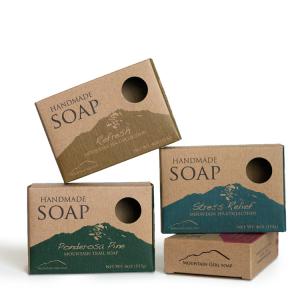 Buy cheap Custom Soap Boxes Biodegradable Eco Friendly Foldable Kraft Paper Box from wholesalers