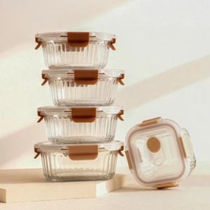 Buy cheap Stain Resistant Borosilicate Glass Food Container with Vented Cool Lock PP Lid and Temperature Resistance (-40℃-560℃) from wholesalers