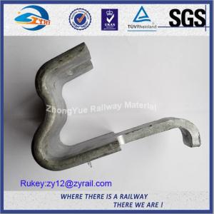 Low Carbon Steel Plain Railway Cast Iron Rail Shoulder For Elastic Clip