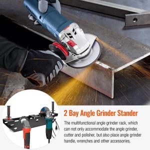 2 Bay Power Angle Grinders Holders Fabric Type Wire Stand Power Angle Grinders