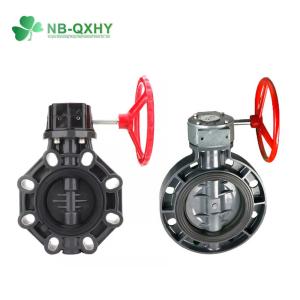 Buy cheap Manual Driving Mode NB-QXHY 150psi UPVC PVC Worm Gear Butterfly Valve with EPDM O-Ring from wholesalers