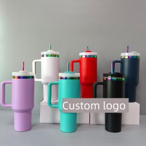 Buy cheap 40oz Holographic Rainbow Plated Tumbler Insulated Travel Cup OEM ODM from wholesalers