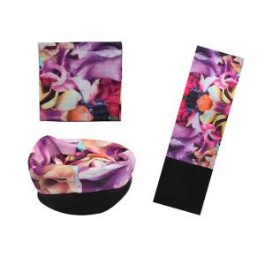 China Purple Pattern  Multifunktionstuch Polar , Breathable  Polar Neckwarmer on sale
