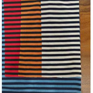 Anti-Pilling And Not Easily Deformed Soft Cotton ​Striped Material Fabric For T