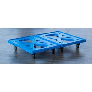 Buy cheap Two Totes Loading Plastic Moving Dolly 4 Inches PU Casters More Function from wholesalers