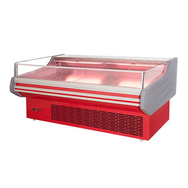 Buy cheap Commercial Open Glass Fresh Meat Showcase Deep Freezer Dynamic Cooling from wholesalers