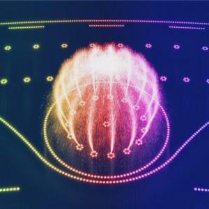 Buy cheap Seafountain rainbow straight spray cross swing park music fountain from wholesalers